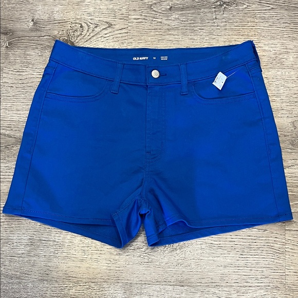 Old Navy Women's Bold Blue Denim Shorts - Picture 1 of 4
